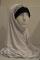 Hijab bord dentelle blanc
