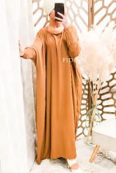 Abaya papillon Jazz camel