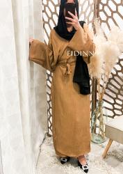 Robe kimono camel