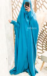 Saoudien polyester turquoise