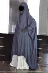Saudi jilbab half round model
