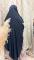 Hijab maxi cape crêpe bleu marine