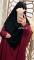 Hijab mini cape pur jet black