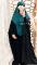 Hijab mini cape vert bouteille