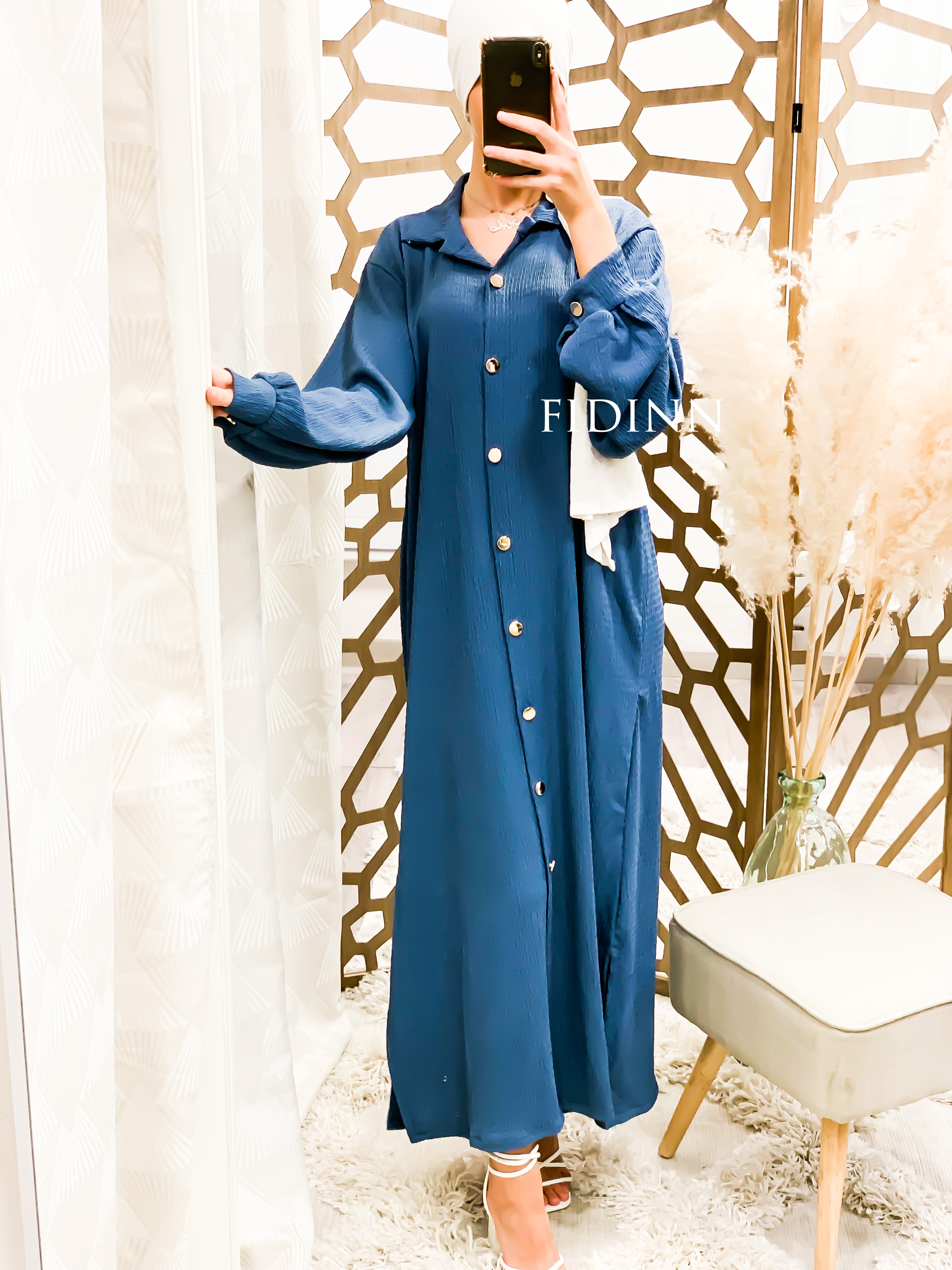 Robe Louna bleu turquin