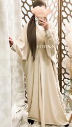 Abaya Emina beige clair