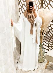Abaya Emina blanche