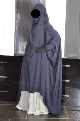 Jilbab demi saoudien modèle rond
