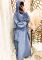 Abaya Farah bleu turquin