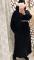 Robe Adriya à capuche noir