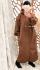 Robe Adriya à capuche marron